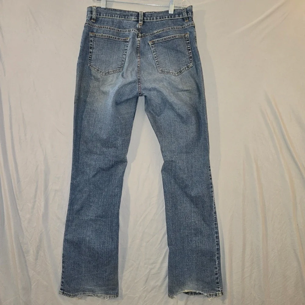 Old Navy Bootcut Jeans 10 Long Womens Blue Stretch Medium Wash Denim